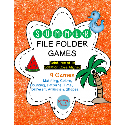 Summer File Folder Games